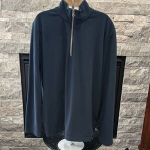 Banana Republic Men's Blue Zip-Up Sweater